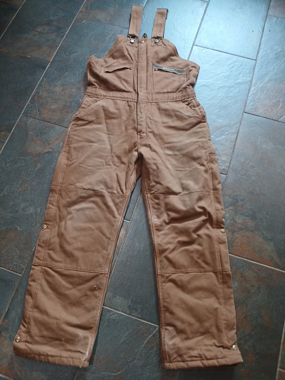 Brown Canvas Work Bib